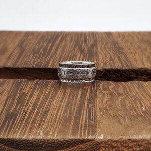 Size 6.5 925 Sterling Silver I Am Enough Dandelions Ring